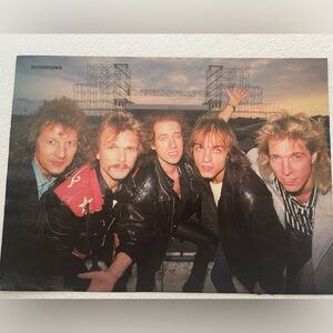 Scorpions Band Vintage Pinup- Multicolor Rock Photo